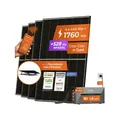 Solarway All In One 1760W Balkonkraftwerk komplett Solarpaket mit 1,6 kWh Anker Solix 2 PRO Speicher, Plug&Play
