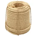 vidaXL Seil Sisalseil Naturseil Schnur Kratzbaum Kratzbäume Kratzbaumseil Tau Tauwerk Juteseil Dekokordel Garten Camping 100% Sisal 12 mm 50 m Natur