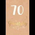 Zahlengeburtstag - 70. Geburtstag - Glückwunschkarte im Format 11,5 x 17 cm mit