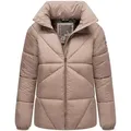 Navahoo Steppjacke Schokolinaa 14 Winterjacke mit modischer Steppung & hohem Kragen grau M (38)