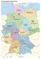 Politische Verwaltungskarte von Deutschland mit Laminierung (beschreib- und abwischbar): Maßstab 1:1.000.000, 100 x 70 cm, Neuauflage