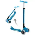 Globber Elite Glow Lights Scooter 3-rädrig - Leuchtet in der Nacht, Farbe: Petrol