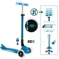 GLOBBER ELITE GLOW LIGHTS petrol, mit Leuchtrollen und Glow-Effekt