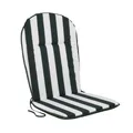 PATIO Stuhlauflage Niedriglehner 96 x 46 cm Ben Hoch Monoblock Auflage Sitzkissen Stuhl Wendekissen Streifen weiß grün