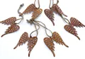 LB H&F Lilienburg Dekohänger 6er SET Engelsflügel Dekoflügel Rostflügel Engelsanhänger (Dekohänger Rostdeko Baumbehang Christbaumschmuck Rostanhänger Trauer Schutzengel Vintage basteln Geschenk Einladung Herbst Winter Weihnachten Dankeschön), Anhänger Flügel Engel Rost Taufe Kommunion AH 6er ENGELSFLÜGEL