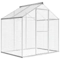vidaXL Voliere Alu 178x122x194cm Vogelvoliere Vogelhaus Vogelkäfig Papagei