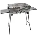 Mangal Khan Edelstahl Schaschlik Grill mit Grillrost