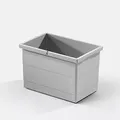 Hailo 14 Liter Inneneimer 1073979 hellgrau 350 x 226 x 220 mm 2 Henkel Mülleimer