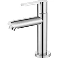 Onece - Kaltwasserhahn Gäste Wc Wasserhahn Kaltwasser Standventil Kaltwasserarmatur Aus Messing, Kleine Armatur Nur Kaltwass Mit Anschlussschlauch, Chrom