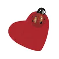 Rayher - 8865300 - Holzstreuteile: Herz mit Käfer, 2,5 cm, SB-Btl. 12