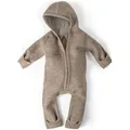 Ehrenkind Overall Walkoverall Baby aus Natur Schurwolle mit Reißverschluss Wollwalk Overall Baby beige 62/68