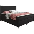 Inter Handels Boxspringbett King Size, 180x200, Schwarz - Schwarz