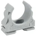 50 Stück Fränkische Kunststoff-Klemmschelle clipfix, Ø mm - Zoll 40 mm, grau