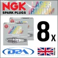 8x NGK SILZKFR8E7S (90654) LASER IRIDIUM Zuendkerze