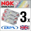 3x NGK SILZKFR8E7S (90654) LASER IRIDIUM Zuendkerze