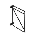 Regalkonsole 2-Etagen Schwarz matt Regalbodenhalter 214x166mm Regalbodenträger