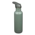 Klean Kanteen Fahrrad Trinkflaschen Classic Narrow (Flip Sport) mit Trinkverschluss aus Edelstahl in der Farbe Grün mit einem Volumen von 800 ml, 1011196
