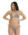 arena Allover Triangel Damen Bikini, Dreieckiges Oberteil mit Herausnehmbarer Polsterung, Schnelltrocknendes Stretch-Material, Ober- und Unterteil mit Seitlichen Bändern