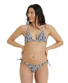 Arena Damen Badeazug Schwimmanzug Printed Triangle, Schwarz/Weiß, DE36 UK/USA32