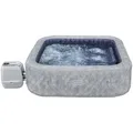 Bestway® LAY-Z-SPA® Energiespar-Whirlpool San Francisco HydroJet ProTM mit App-Steuerung, für 7 Personen 230 x 230 x 71 cm, Marmor-Optik (Samtg... - Grau