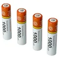 vhbw 4X AAA Micro Akku kompatibel mit Gigaset CE575HX schnurlos Festnetz Telefon (1000mAh, 1,2V, NiMH)