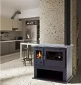 Apex Kaminofen Holzherd 10.5kW Küchenofen mit Herdplatte Backfach EEK A 56309, (1-tlg)