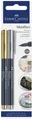 2 FABER-CASTELL Metallics Marker, 2er Blisterkarte