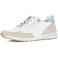 Gabor FLORENZ Keilsneaker, Freizeitschuh, Halbschuh, Schnürschuh mit Kontrastbesätzen, G-Weite blau|weiß 41 EU (7,5 UK)