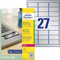 AVERY Zweckform L6011-20 Typenschild Folienetiketten (540 Aufkleber, 63,5x29,6mm