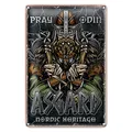 Blechschild Wikinger 18x12cm Asgard nordic Heritage