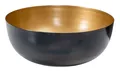 Schale Rund Ø25cm Schwarz Gold Metall Schüssel Dekoschale Tischdeko Aufbewahrung