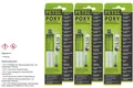 3x Petec Poxy transparent 24 ml Doppelspritze SB-Karte