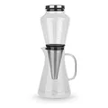 BEEM Cold Drip Kaffeebereiter für 0,5l Borosilikatglas/Edelstahl Silber-Transparent, Maße: 14cm x 12,5,cm x 33,4cm, 03075