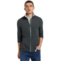 TOM TAILOR Sweatjacke mit halswärmendem Stehkragen grau XXXL (60)