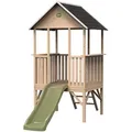 Exit Toys Spielhaus, Grün, Natur, Holz, Kunststoff, 120x203x226 cm, EN 71, CE, FSC 100%, Outdoor Spielzeug, Spielhäuser