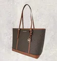 Michael Kors MK Tasche Shopper Schultertasche Jet Set Travel Large LG Braun NEU