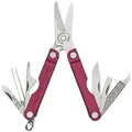 Leatherman Multitool Leatherman Micra - Edelstahl-Multi-Tool - 9 Werkzeuge - Black Cherry
