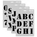 Universal-Schablone - Große Druckbuchstaben - 4er von Meyco (66001)