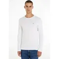 Tommy Jeans Langarmshirt TJM ORIGINAL RIB LONGSLEEVE TEE weiß L (50)