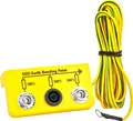 Minadax Erdungsbox - ESD-Schutz - Zentraler Erdungsanschluss - 1 x 4 mm Bananenstecker und 2 x 10 mm Druckknopf-Buchse - 1 Megaohm Sicherheitswiderstand