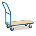 fetra 1202, Stahl, Pritschenwagen-Trolley, Blau, 200 kg, 4 Rad/Räder, Gummi