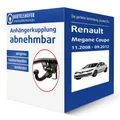 Brink Anhängerkupplung abnehmbar für RENAULT Megane Coupe III Typ DZ AHK