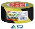 tesa Warn- und Markierungsklebeband 66m x 50mm, rot/weiß oder schwarz/gelb /#870