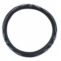 Lenkrad Bezug Lenkradschoner Tribal schwarz-grau von Richter für 37,5-39,5 cm