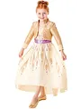Rubies Offizielles Disney Frozen 2, Anna Deluxe Prologue Kleid, Kinderkostüm, Größe S Alter 3-4 Jahre