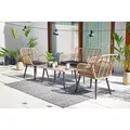 Trendline - Lounge Set Larisa Sitzgruppe Garten Möbel Alu Anthrazit Stuhl Tisch