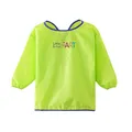 Irypulse Babys Bibs Kleinkind Kinder Langarm Cartoon Fütterung Malerei Kunst Schürze Bib Smock mit ärmeln Wasserdicht Kinderlätzchen Ärmellätzchen Babylätzchen Spiel Kittel Schürze Unisex Grün-S