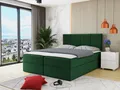 MIRJAN24 Boxspringbett Rebos (Lattenrost, Kopfteil und Matratze + Topper), mit zwei Bettkästen für die Bettwäsche