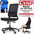 VALKENSTOL Bürostuhl M2 Ergonomischer Bürostuhl 150 kg Schreibtischstuhl Ergonomisch, Schwarz