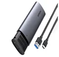 UGREEN Festplatten-Gehäuse Festplattenschacht Gehäuse M.2 B-Key SATA 3.0 5 Gbps + USB Typ C Kabel